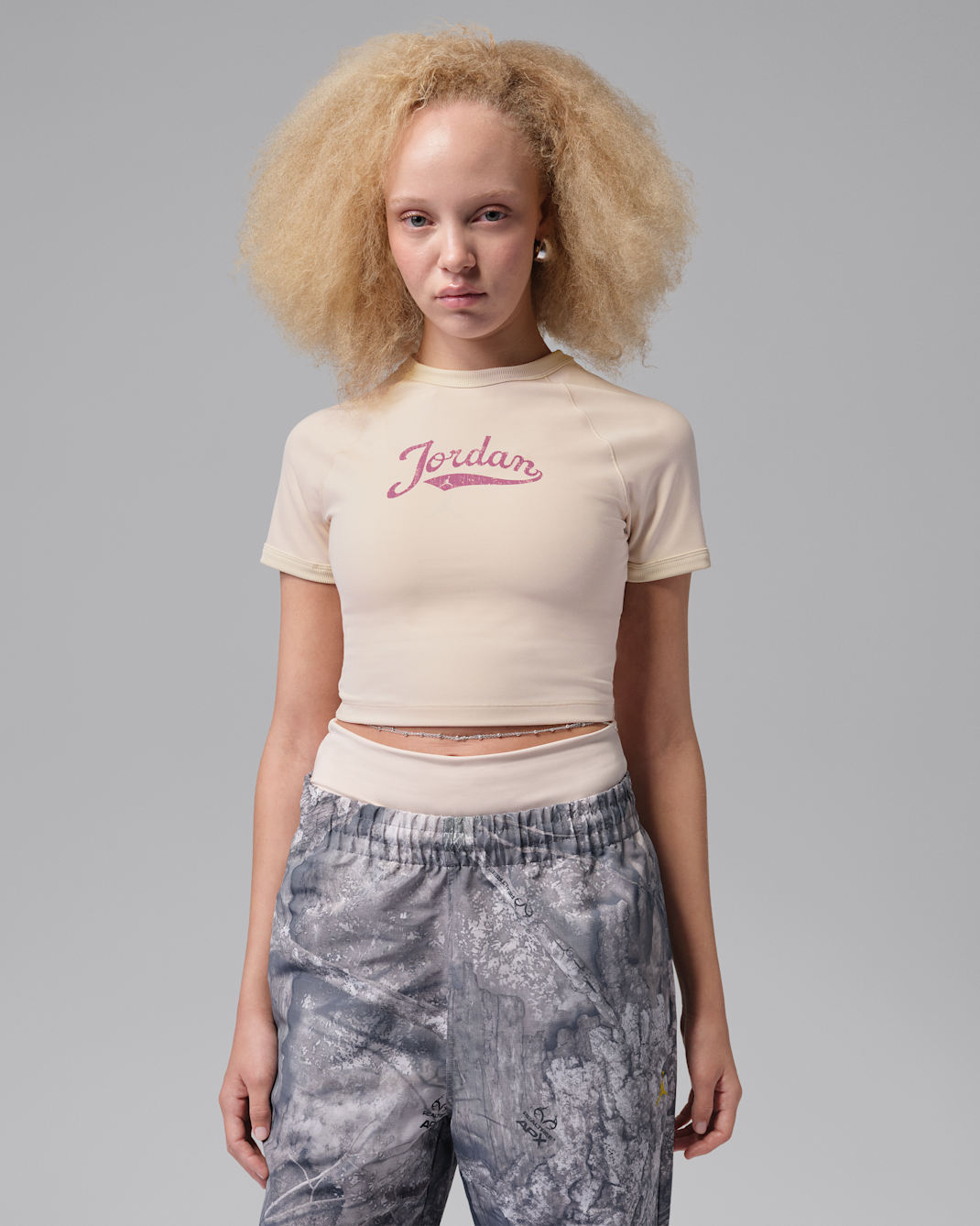 Jordan Brooklyn Women's Short-Sleeve Top - Pearl White/Sail/Desert Berry