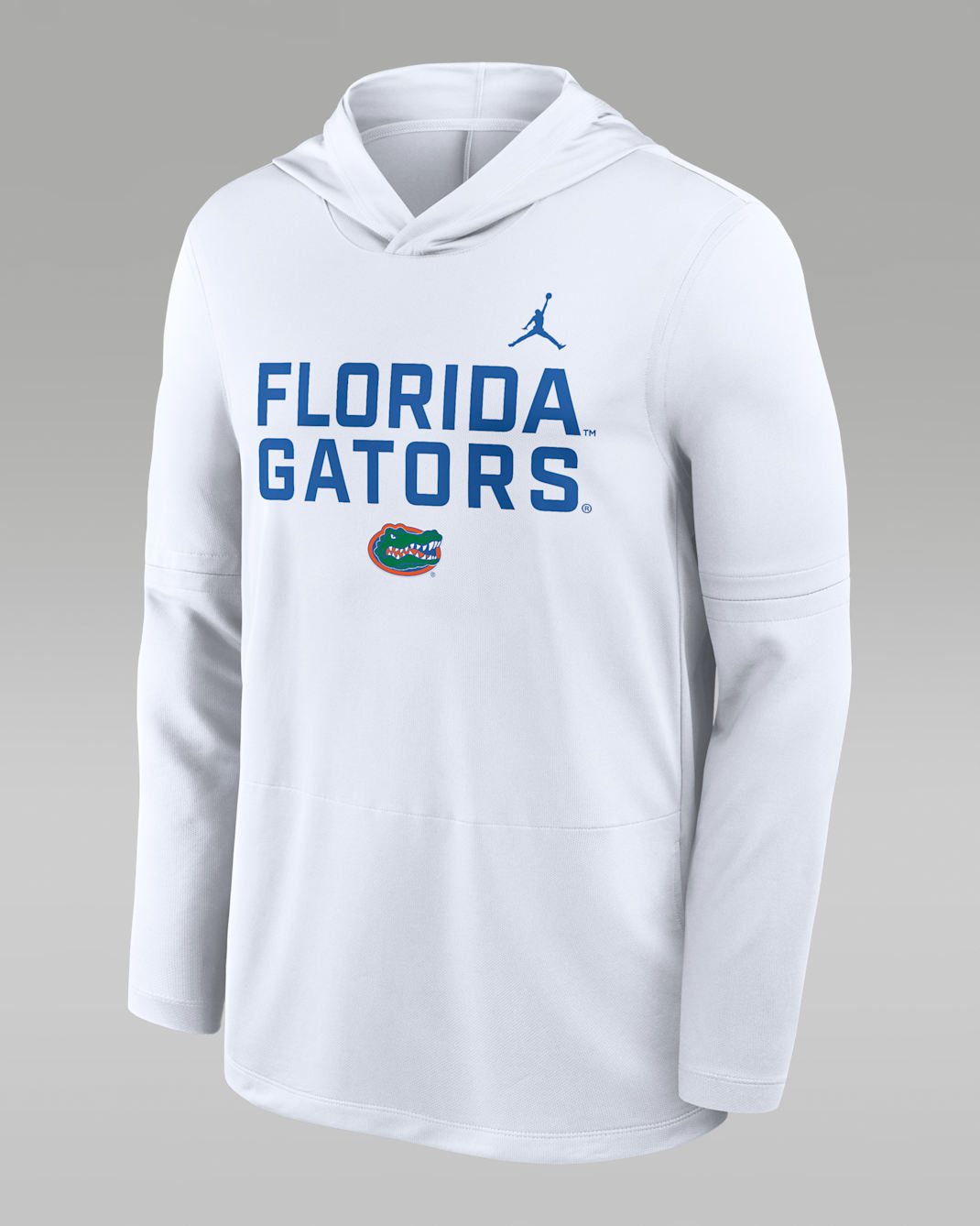 Florida Sideline Men's Jordan Brand Dri-FIT College Long-Sleeve Hooded Top - White