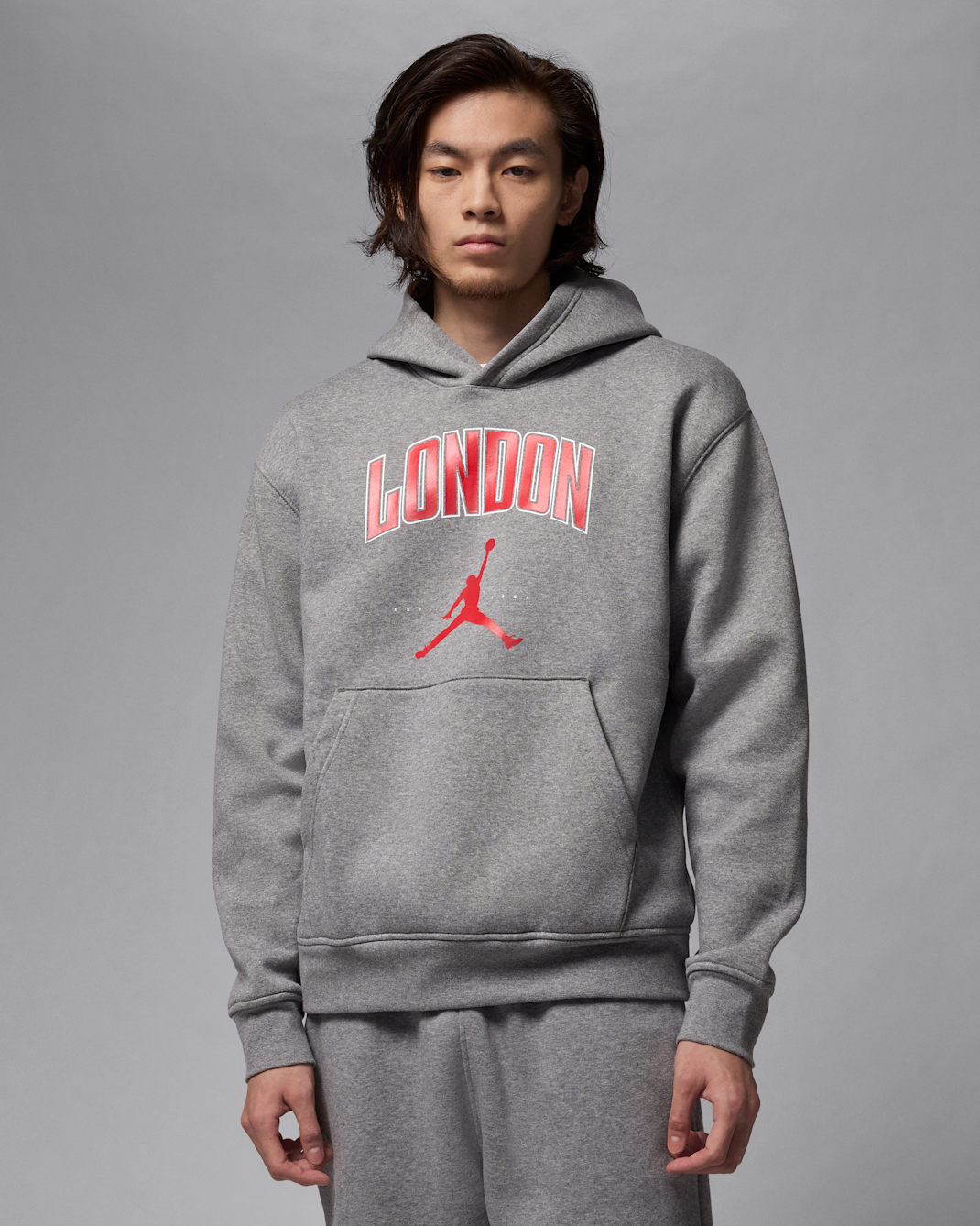 Jordan Men's London Fleece Pullover Hoodie - Carbon Heather