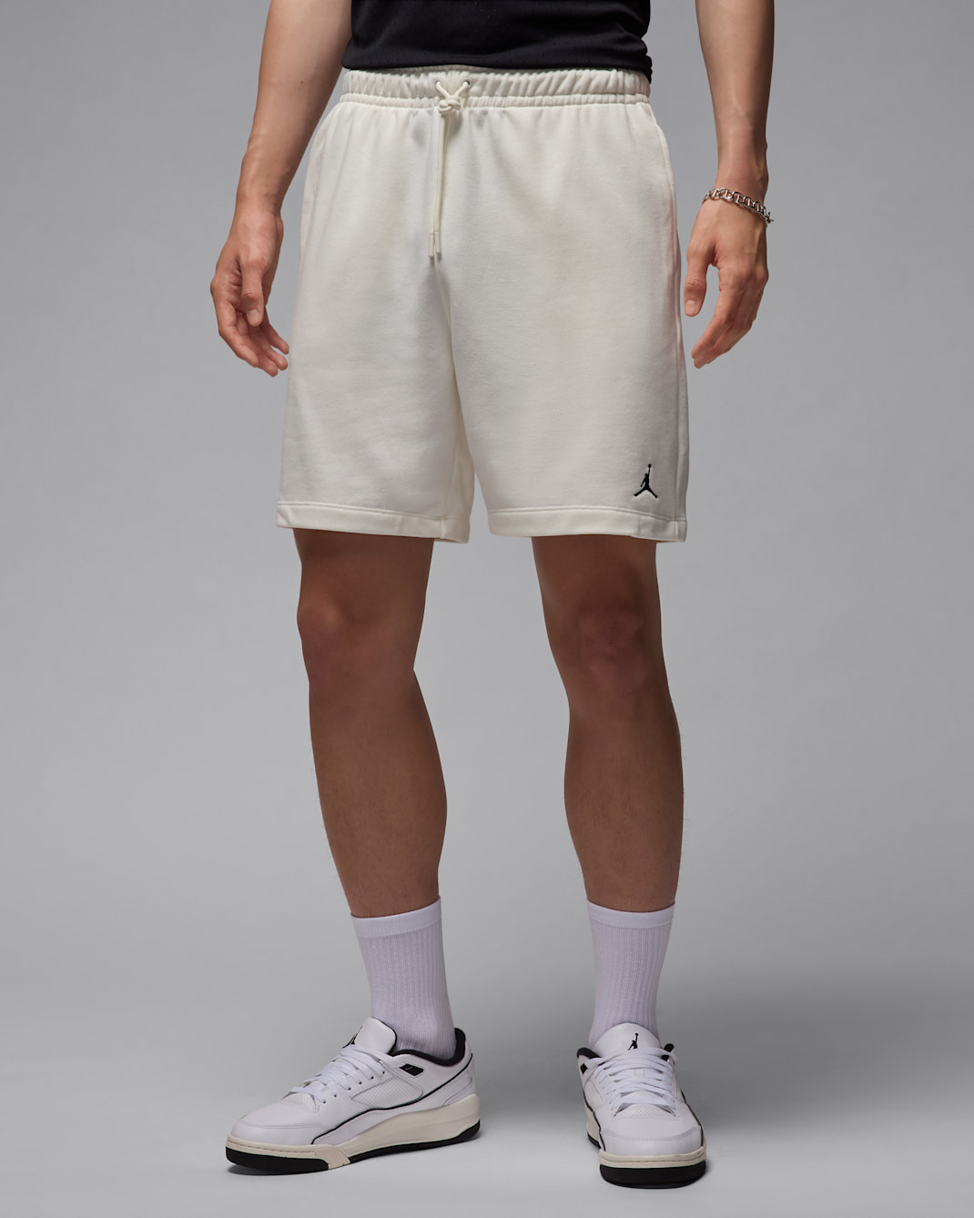 ジョーダン ブルックリン フリース メンズ ショートパンツ - セイル/ブラック