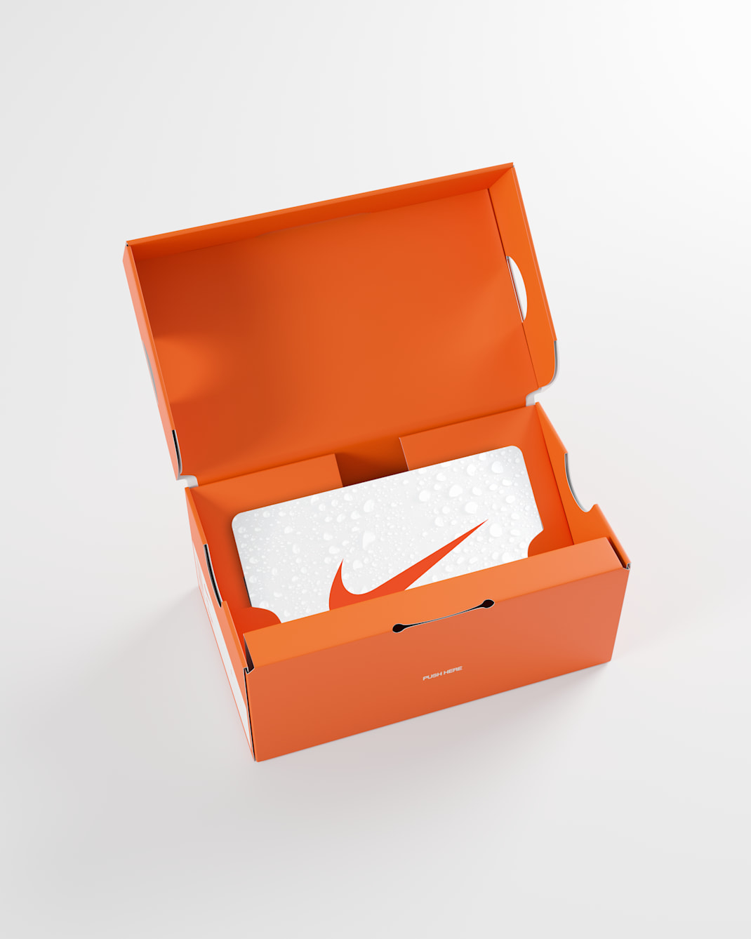 Nike Gift Card Mailed in a Mini Nike Shoebox - White