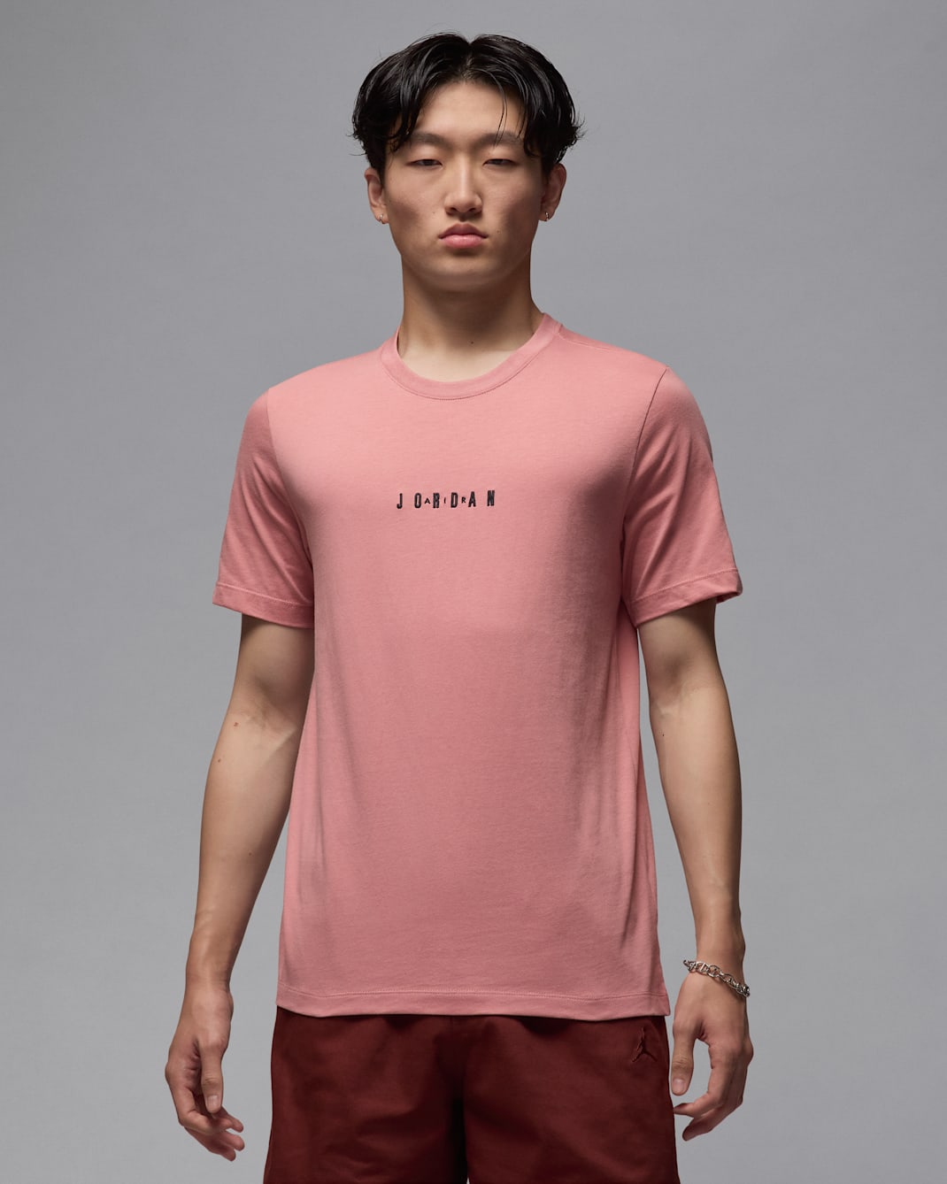 Playera para hombre Jordan Air - Rosa óxido/Negro/Negro