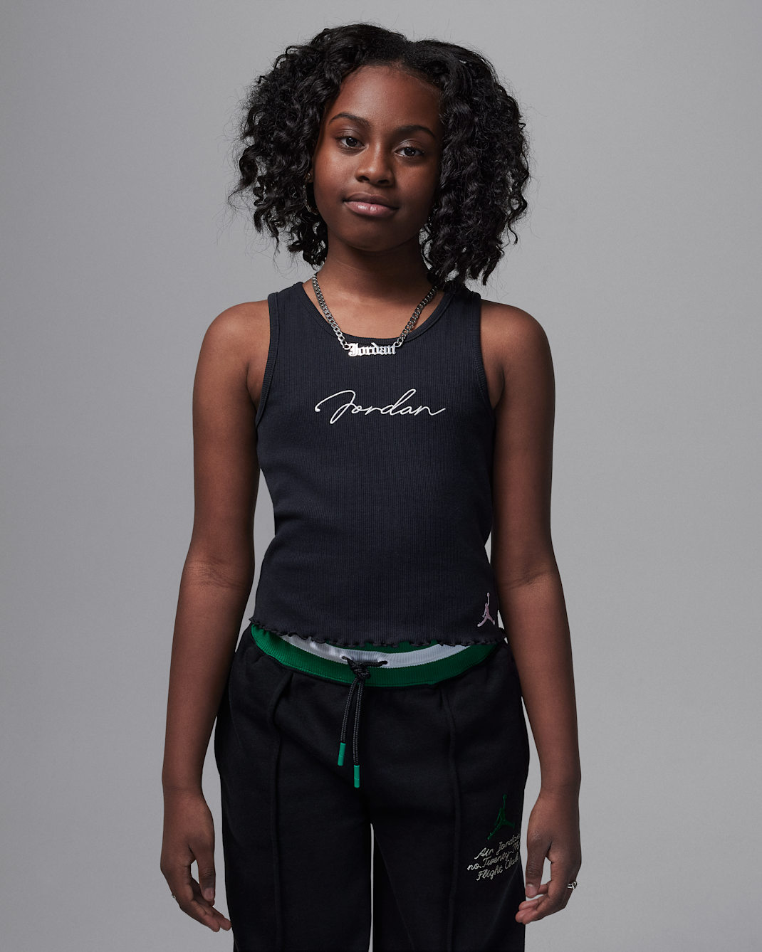 Jordan Big Kids' "Hidden In Plain Sight" Tank - Off Noir