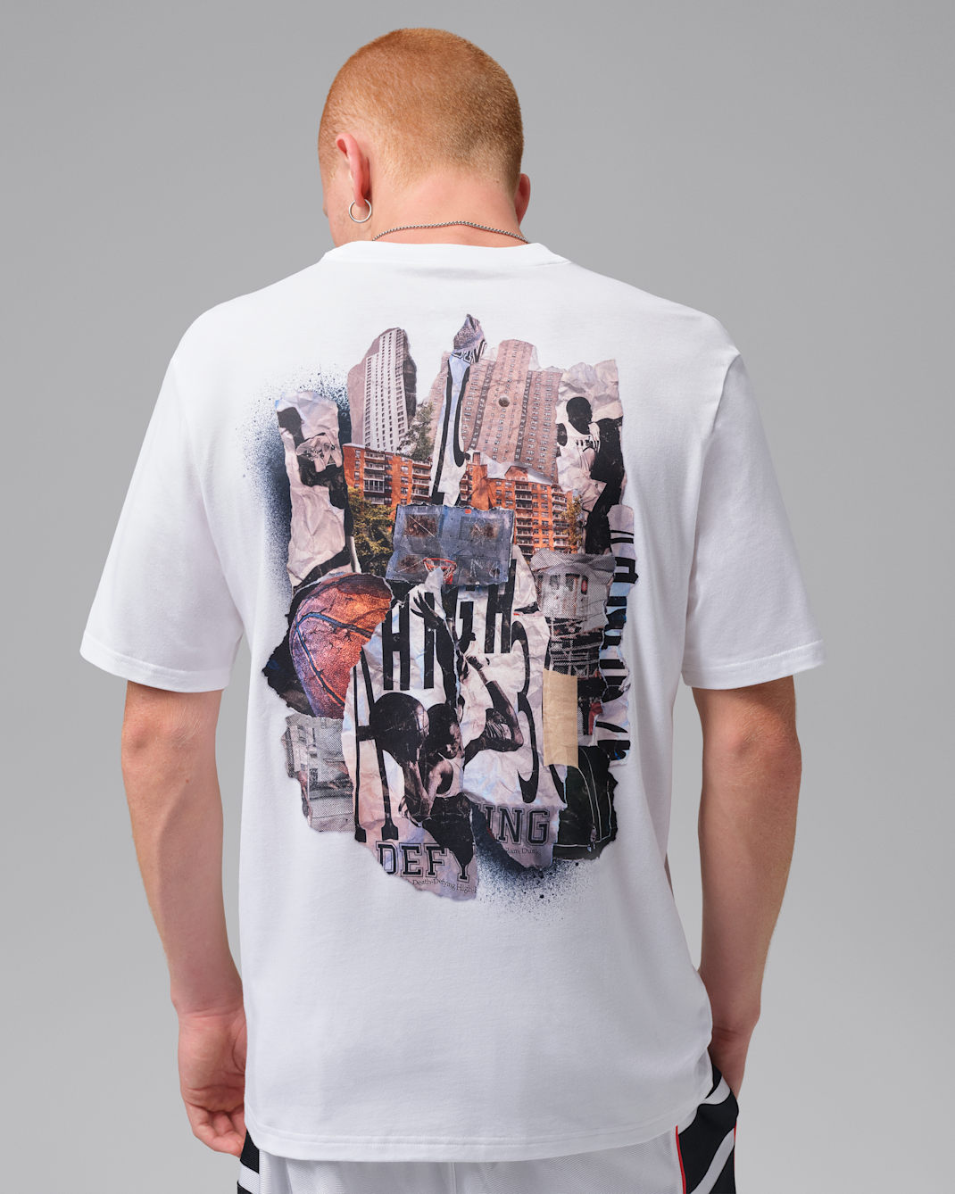 Jordan Sport Men's Dri-FIT Basketball T-Shirt - White/Black
