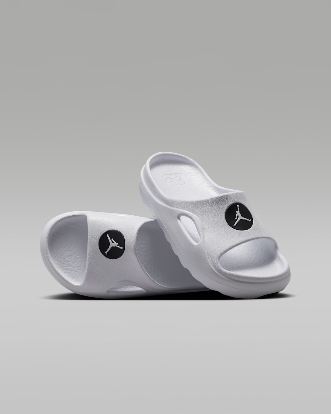 Jordan Hydrip Older Kids' Slides - White/Black/White