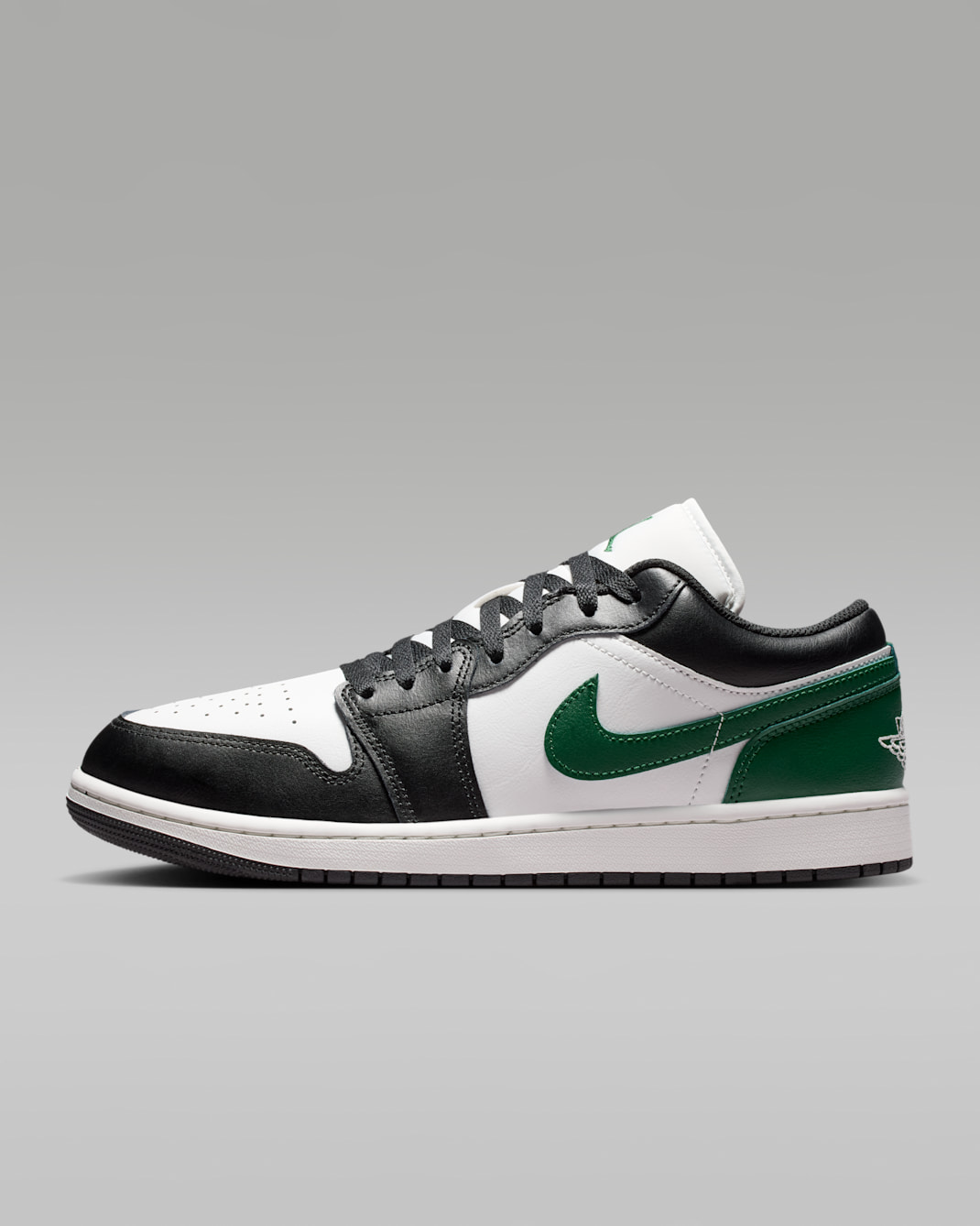 Air Jordan 1 Low Men's Shoes - Black/Gorge Green/Summit White