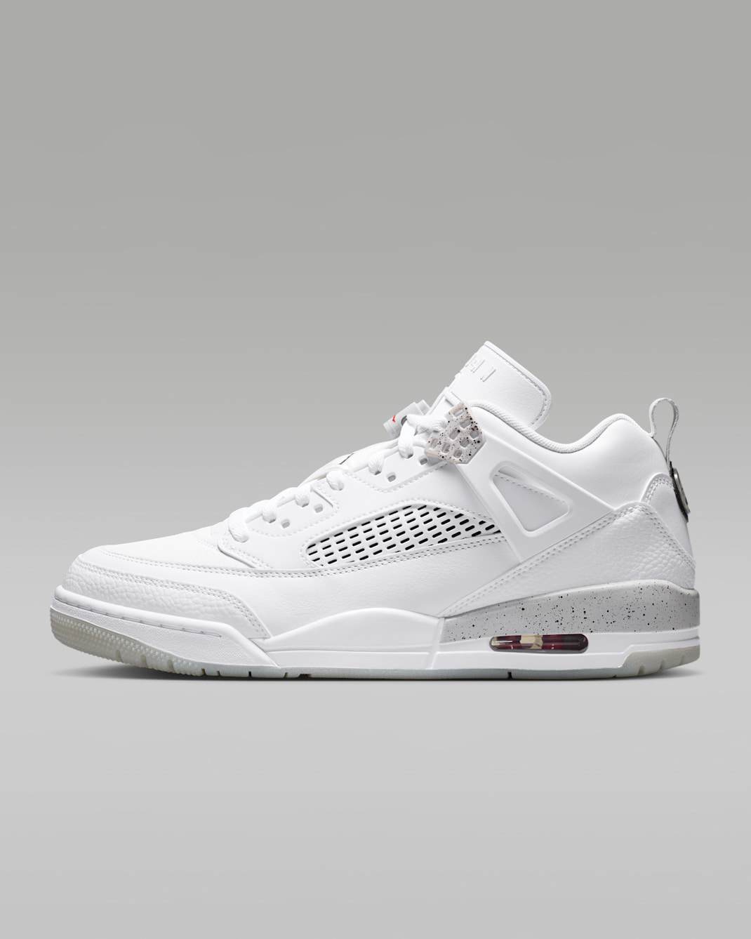 Jordan Spizike Low Men's Shoes - White/Grey Fog/Fire Red/Black