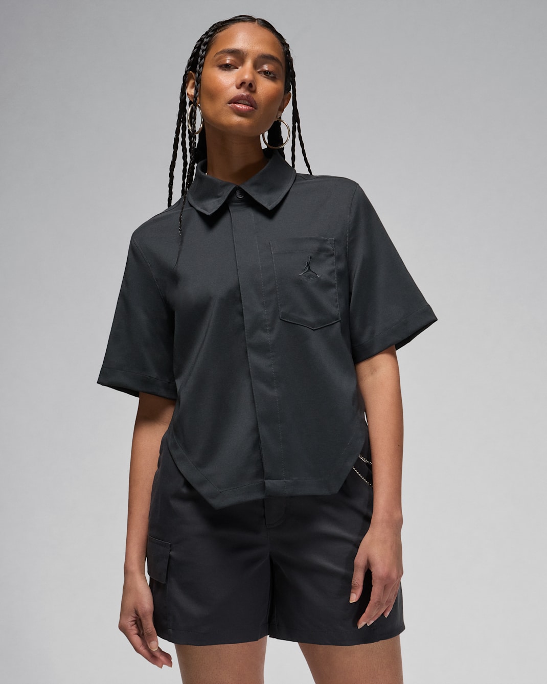 Jordan Women's Woven Crop Top - Off-Noir