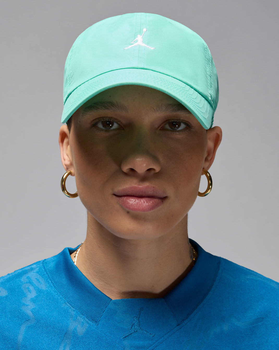 Jordan Club Cap Adjustable Unstructured Hat - Emerald Rise/White