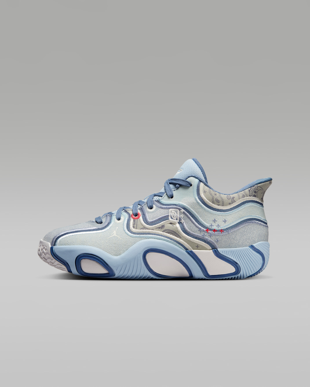 Tenis de básquetbol para niños grandes Tatum 3 "Blue Denim" - Azul militar claro/Niebla océano/Pizarra cenizo/Vela