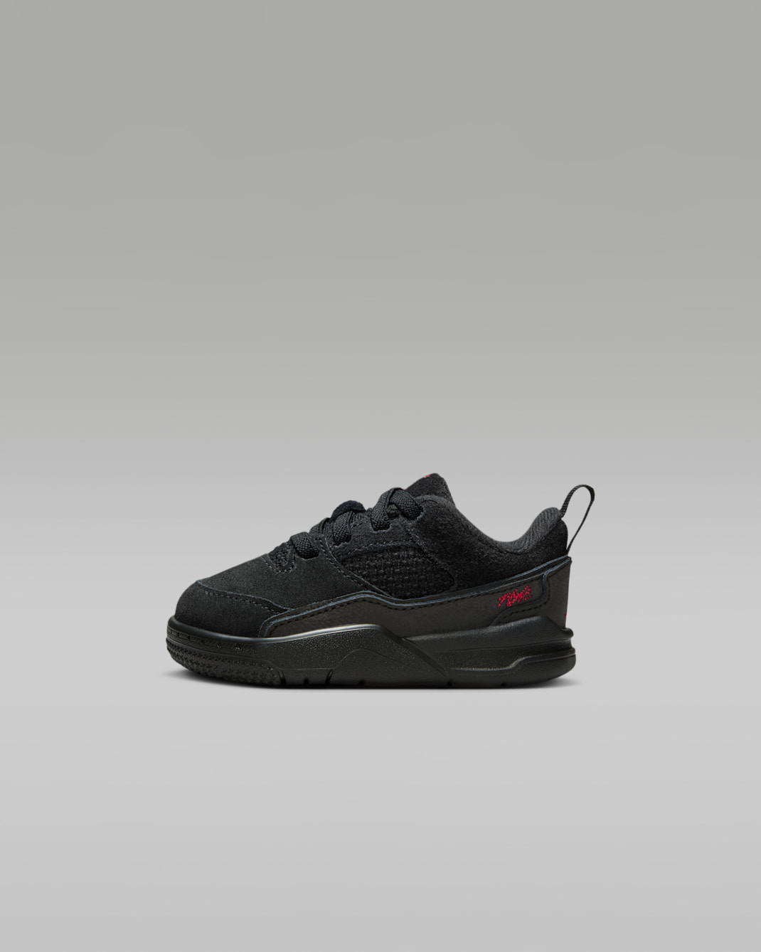 Jordan Flight Court Baby/Toddler Shoes - Black/Gum Medium Brown/Varsity Red