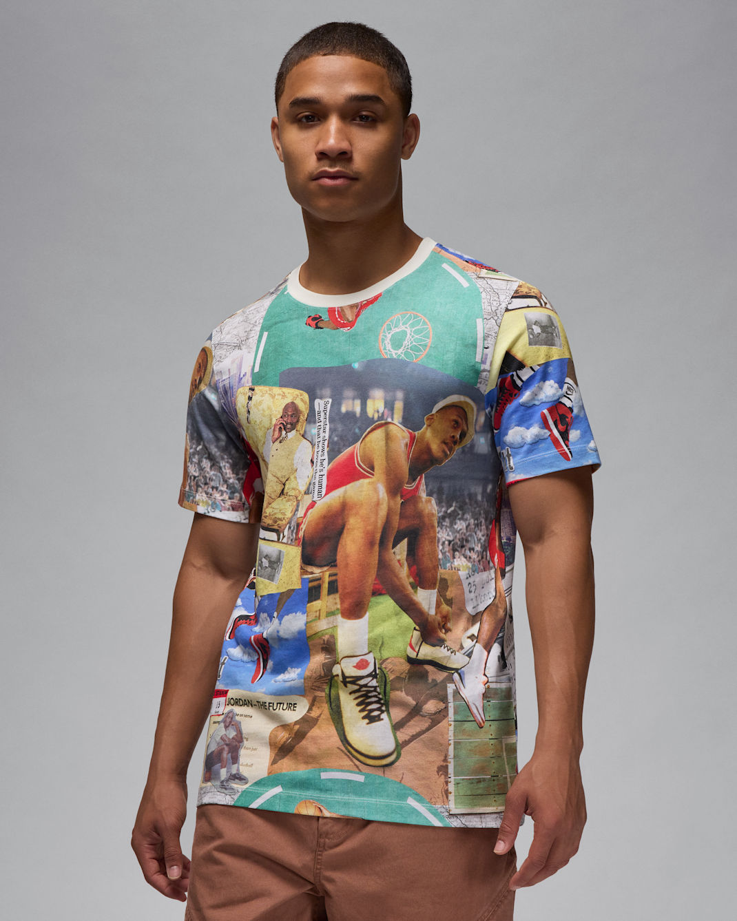 Jordan Flight Essentials 男款印花 T 恤 - 白色