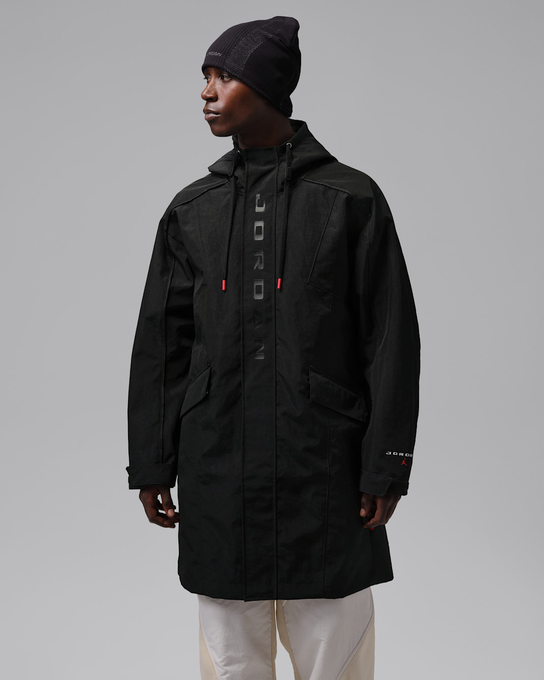 Parka allungato Jordan Flight – Uomo - Nero/Nero/Nero