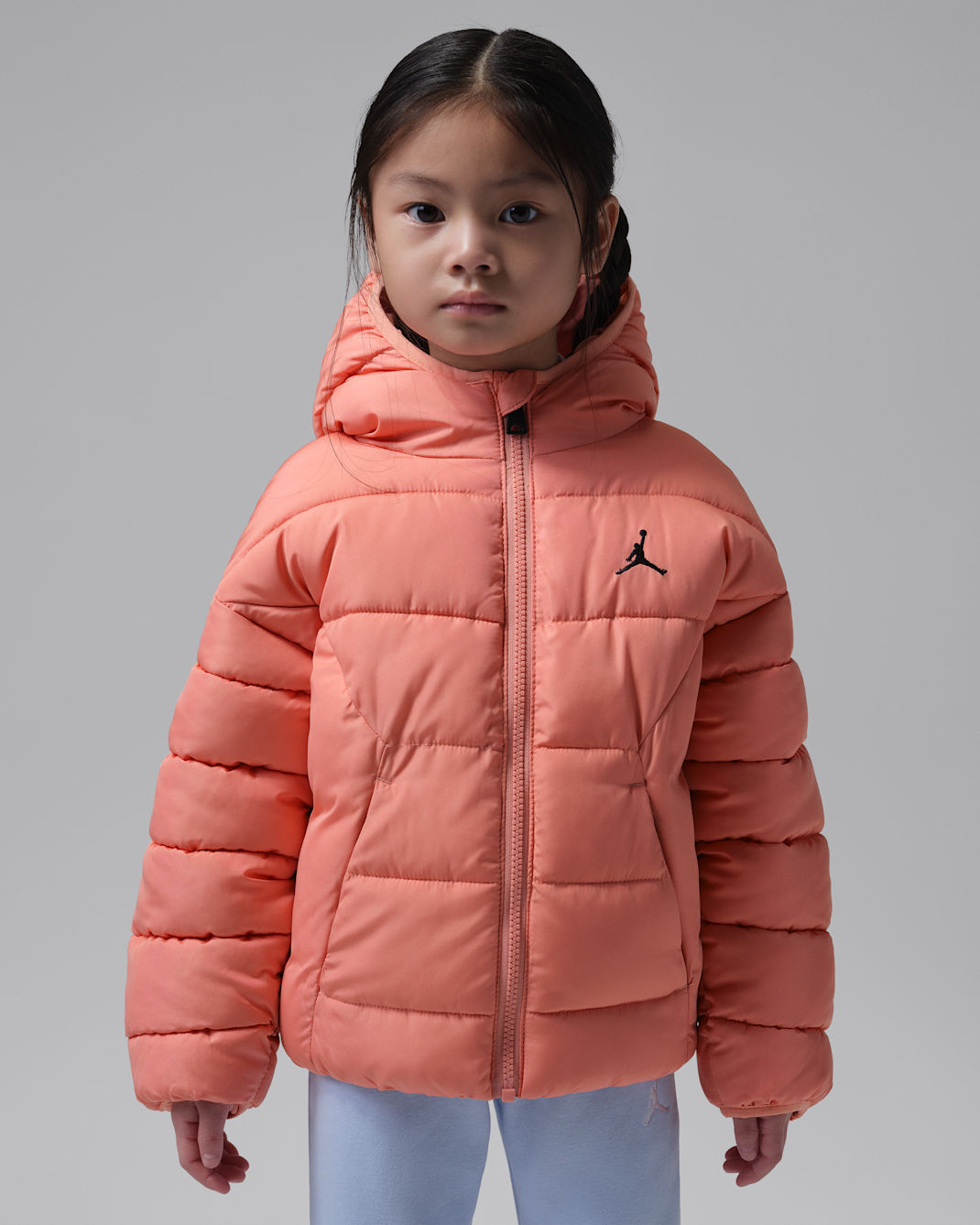 Jordan Brooklyn Puffer-Jacke (jüngere Kinder) - Light Madder Root