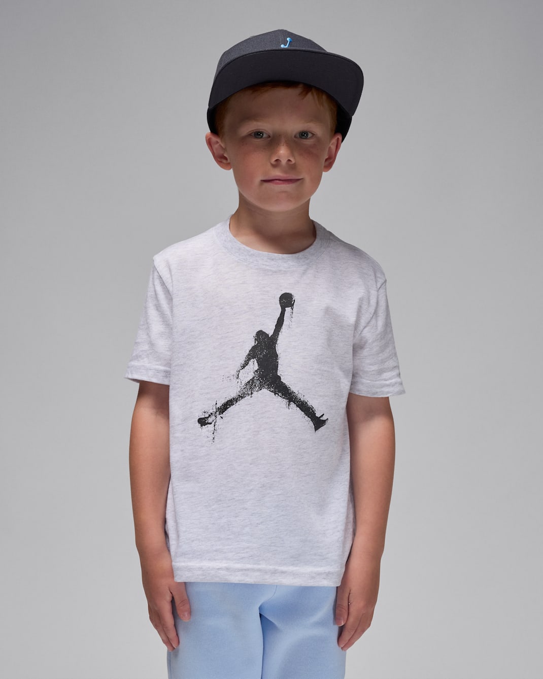 Jordan Flight Essentials Little Kids' Printed T-Shirt - Birch Heather