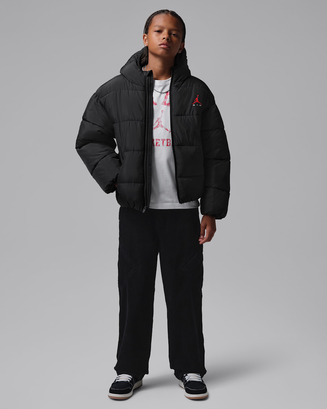 Jordan Big Kids' Brooklyn Graphic Puffer Jacket