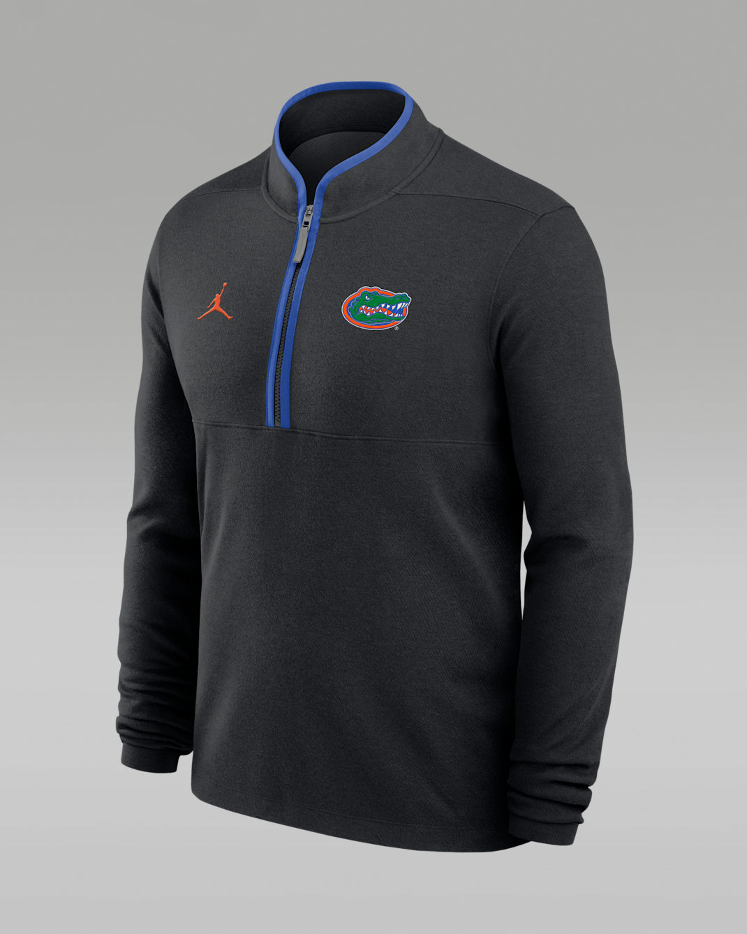 Florida Courtside Men's Jordan Brand Dri-FIT College Half-Zip Top - Black/Royal