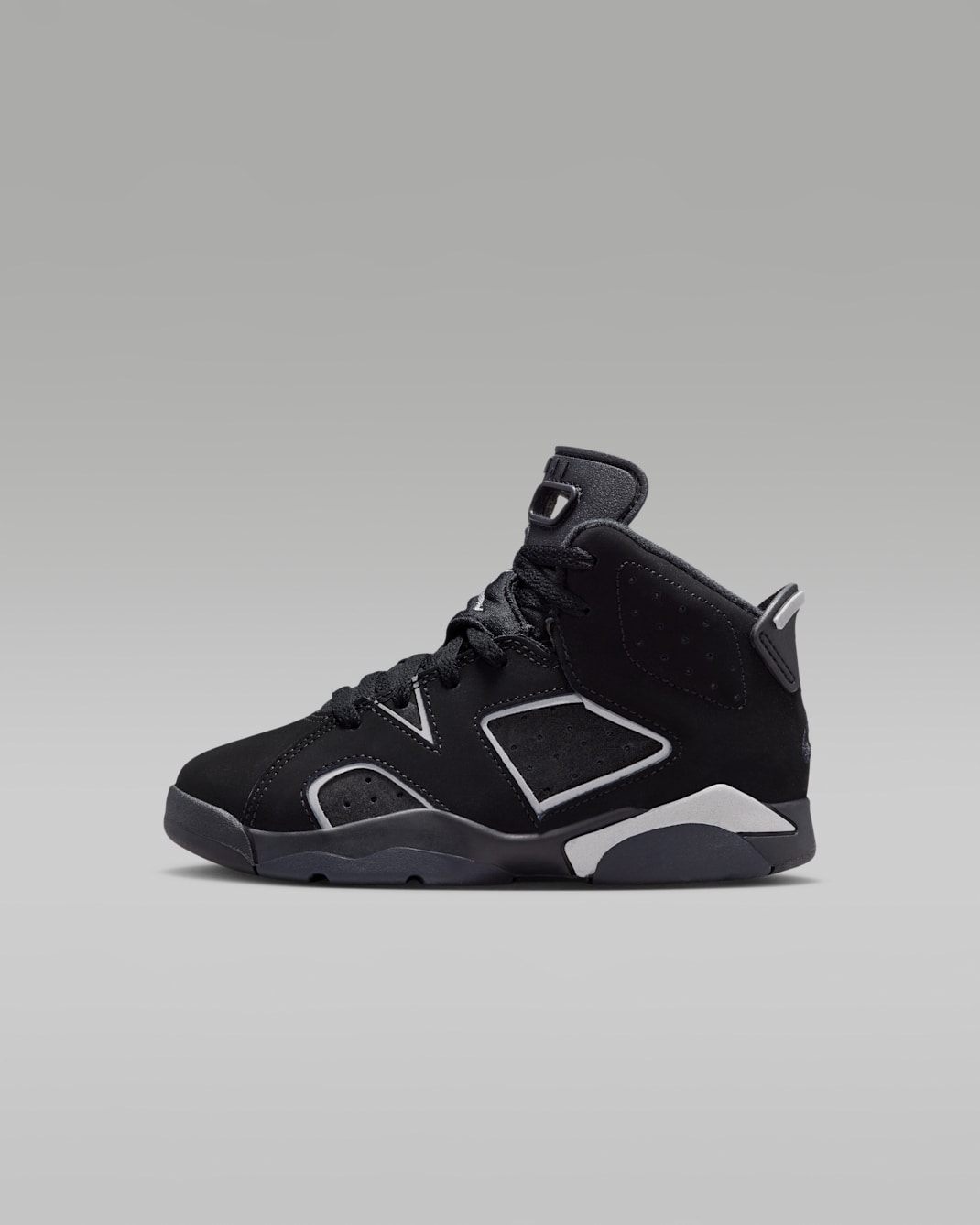 Jordan 6 Retro Little Kids' Shoes - Black/Black/Multi-Color/Reflect Silver