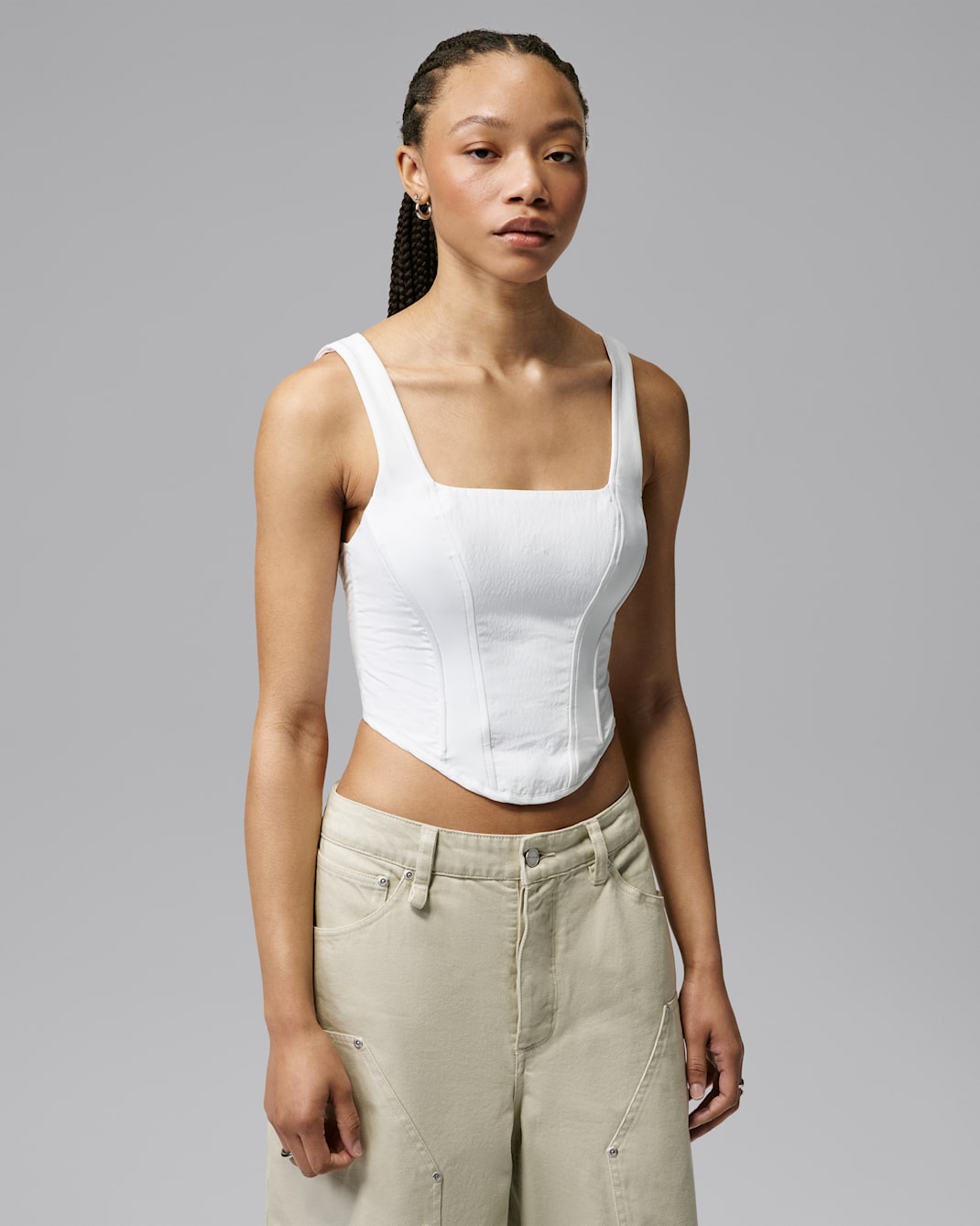 Jordan Flight Club Women's Corset - White/White