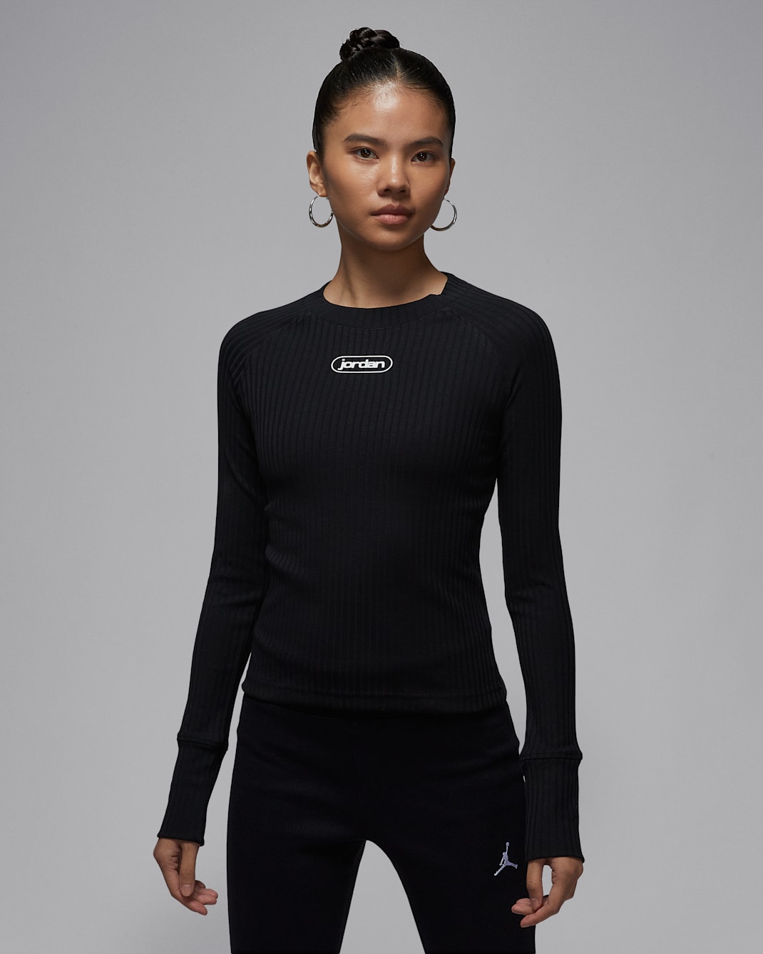 Jordan Flight Women's Long-Sleeve Top - Black/Sail