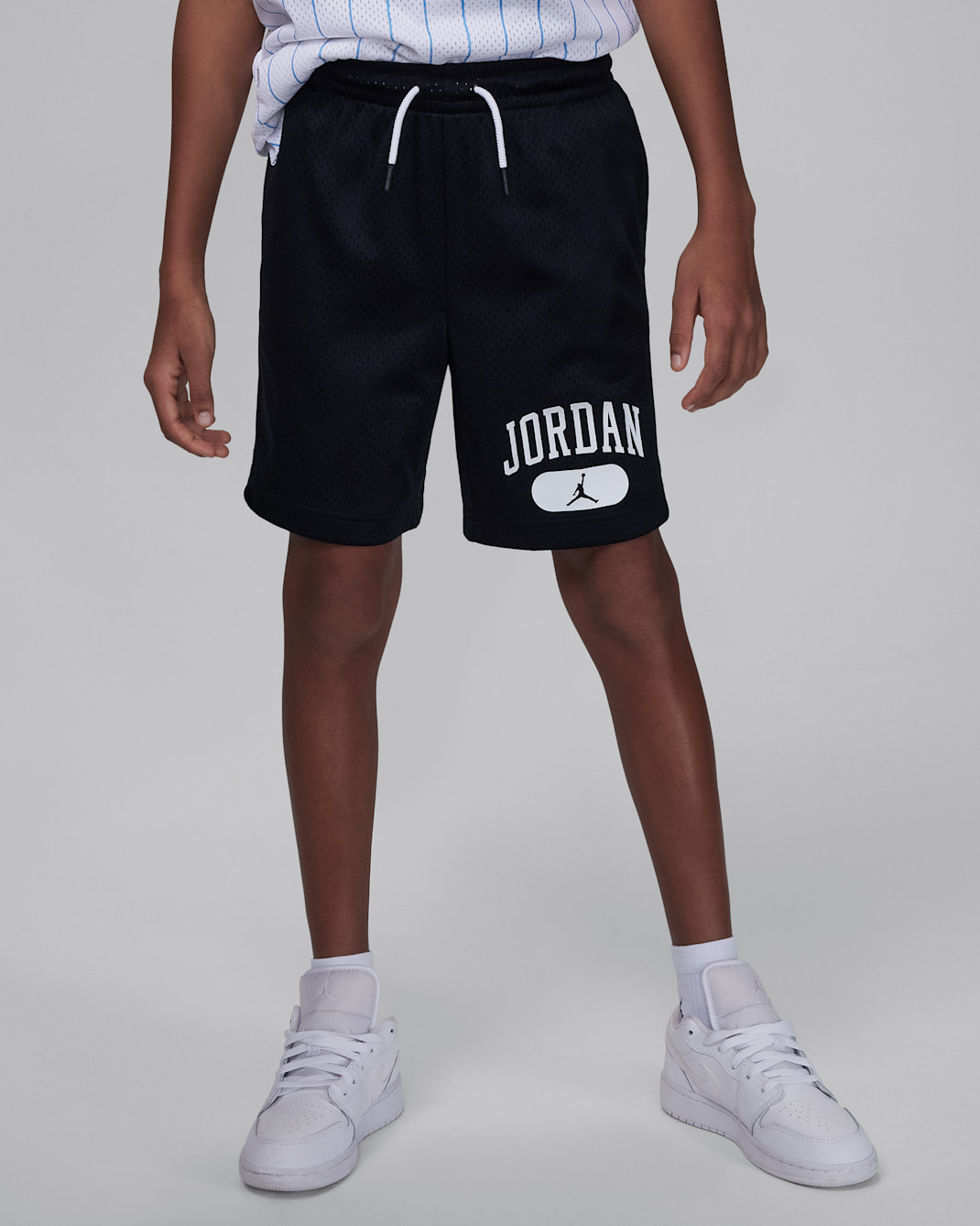 Jordan Big Kids' Mesh PE Shorts - Black