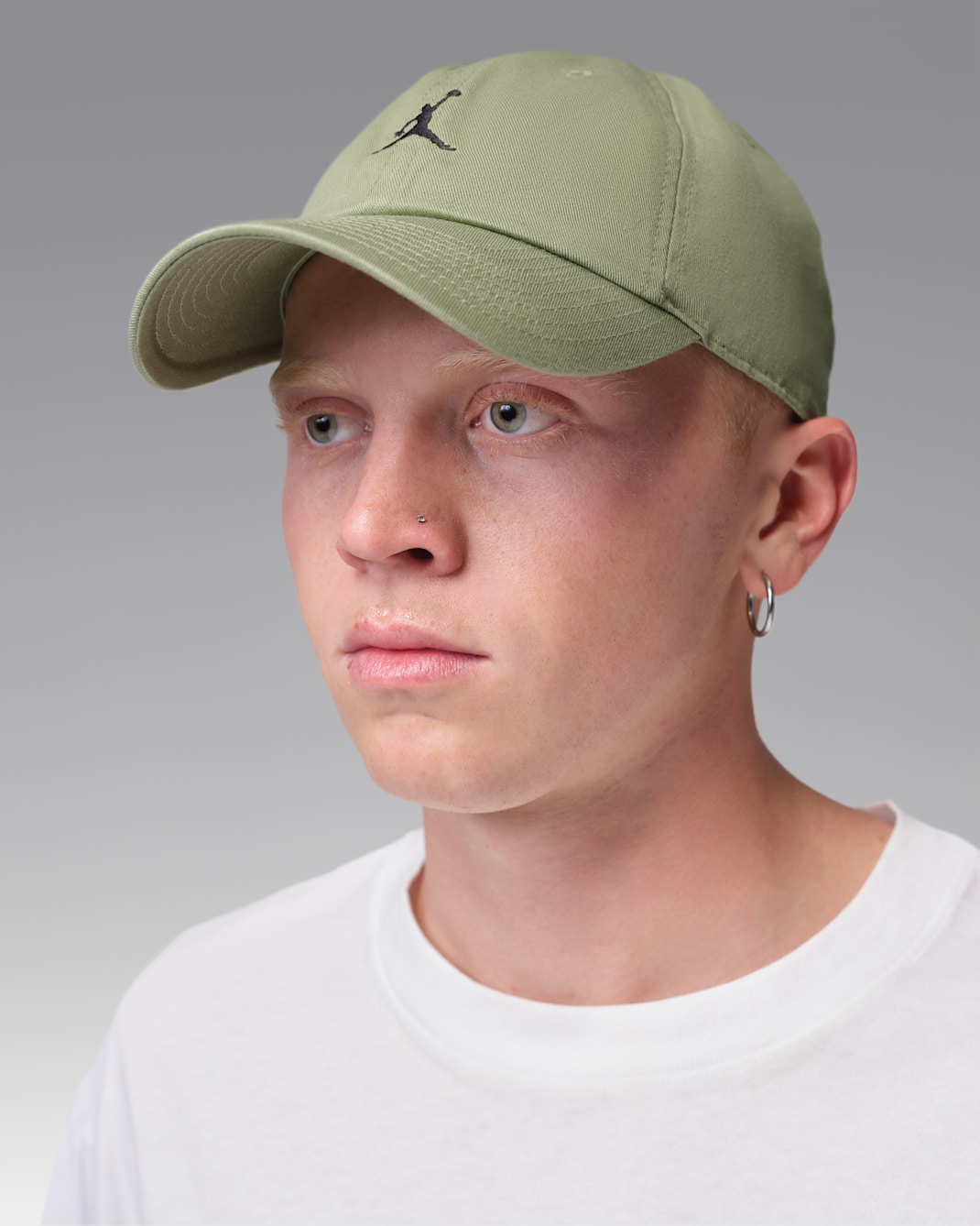 Jordan Club Unstructured Curved-Bill Hat - Alligator/Black