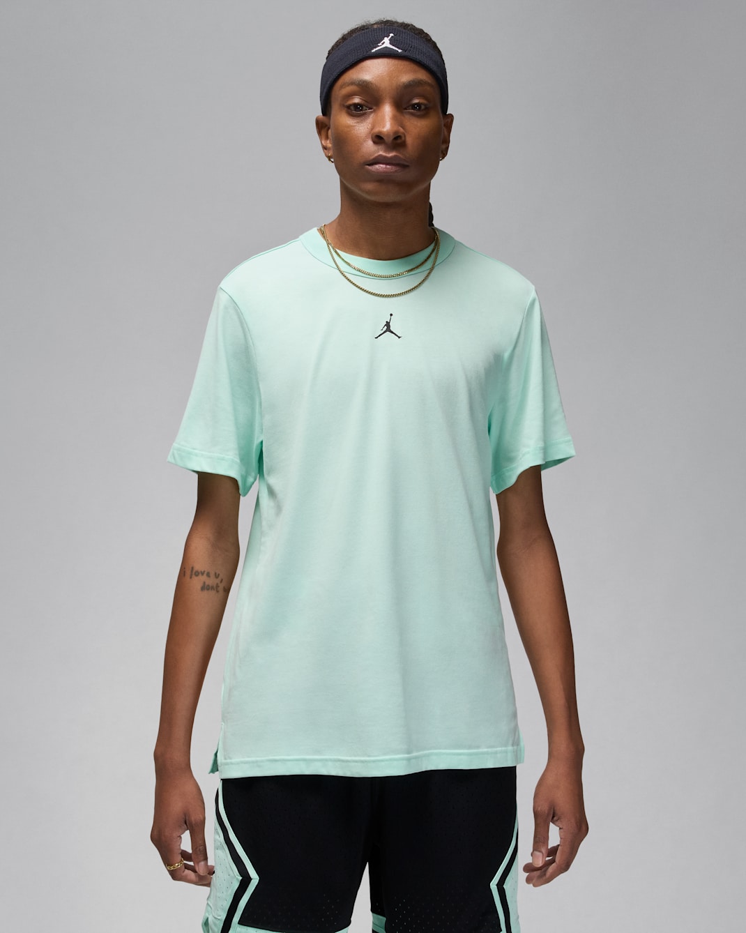 Jordan Sport Men's Dri-FIT Short-Sleeve Top - Mint Foam/Black