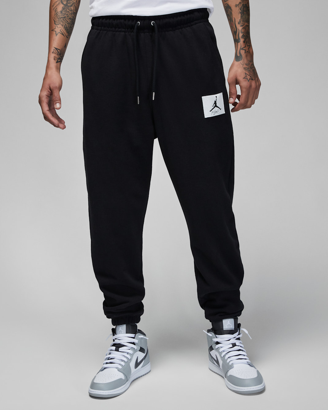 Jordan Flight Fleece Men's Sweatpants - Black/Sail