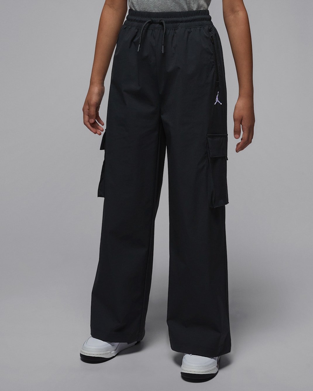 Jordan Big Kids' Post Up Open Cargo Pants - Black