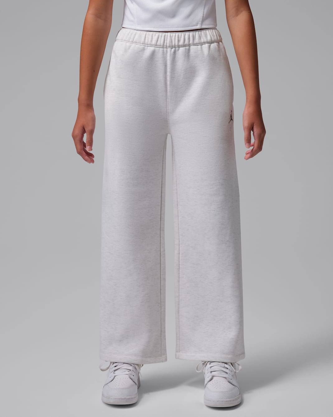 Jordan Big Kids' Brooklyn Fireside Fleece Pants - Sail Heather