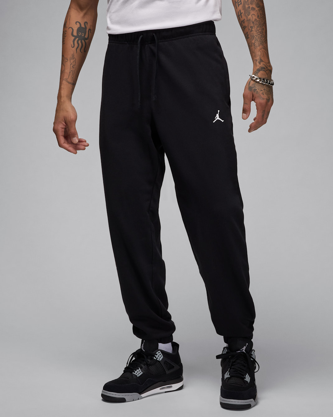 Jordan Sport Crossover Dri-FIT Fleece-Hose (Herren) - Schwarz/Weiß