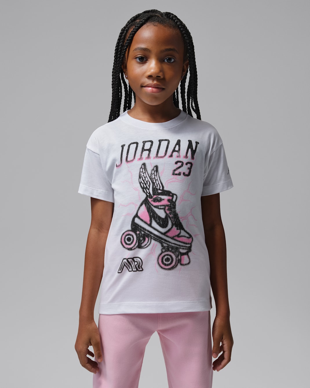 Playera Flight Sk8 para niños talla pequeña Jordan - Blanco