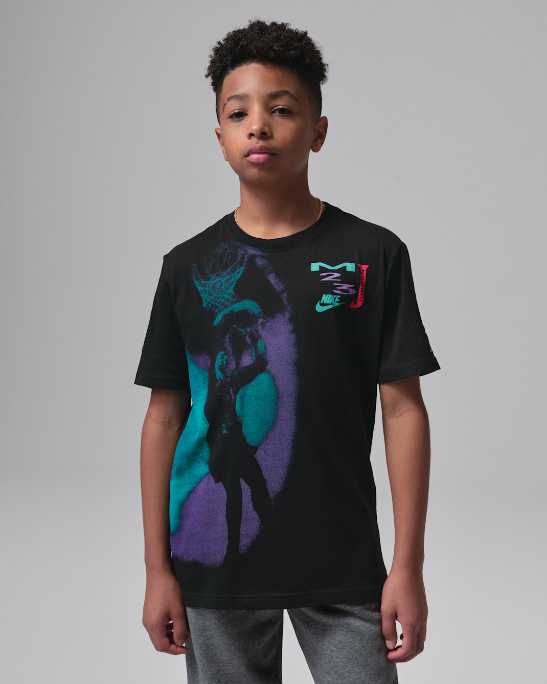 Playera Brooklyn Dream Dunk para niños talla grande - Negro