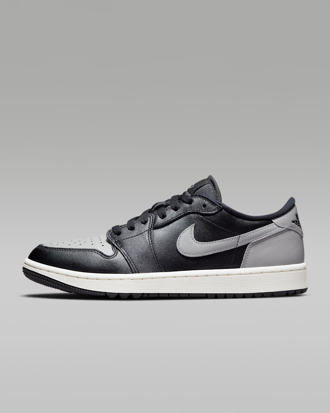 Air Jordan 1 Low G Golf Shoes - Black/Sail/Medium Grey