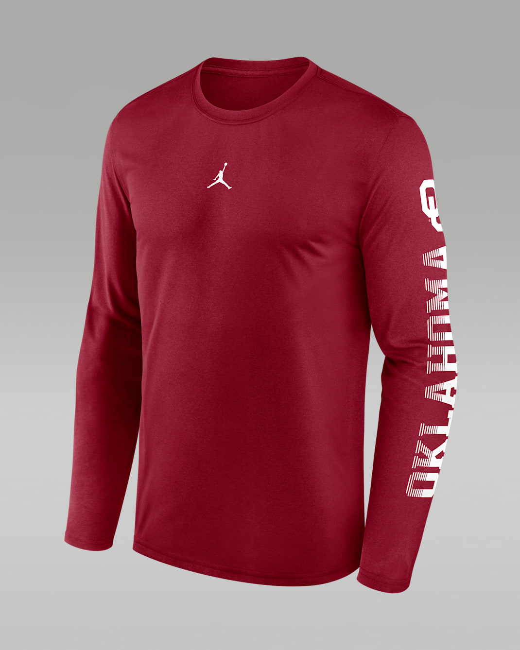 Oklahoma Primetime Legend Men's Jordan Brand Dri-FIT College Long-Sleeve T-Shirt - Team Crimson