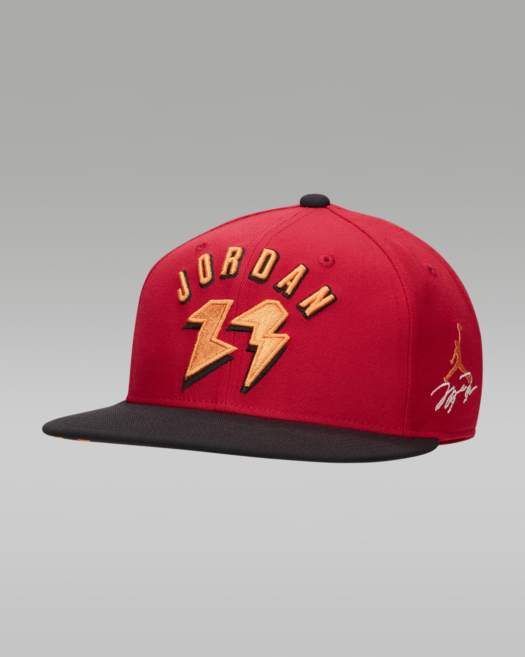 Jordan Flight MVP Pro Cap Adjustable Structured Hat - Cardinal Red/Black