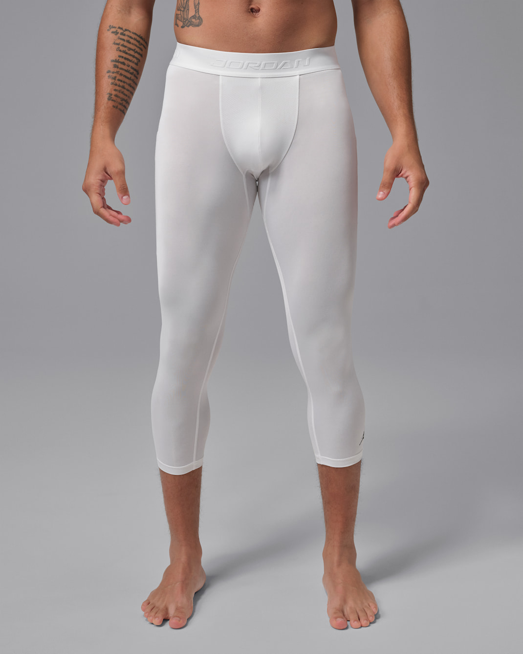 Jordan Sport Essentials Dri-FIT tights i 3/4 lengde til herre - Hvit