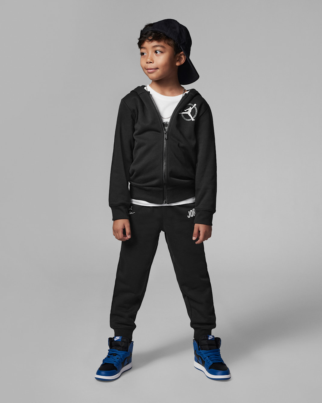 Jordan Flight MVP Full-Zip Set Little Kids' Set - Black