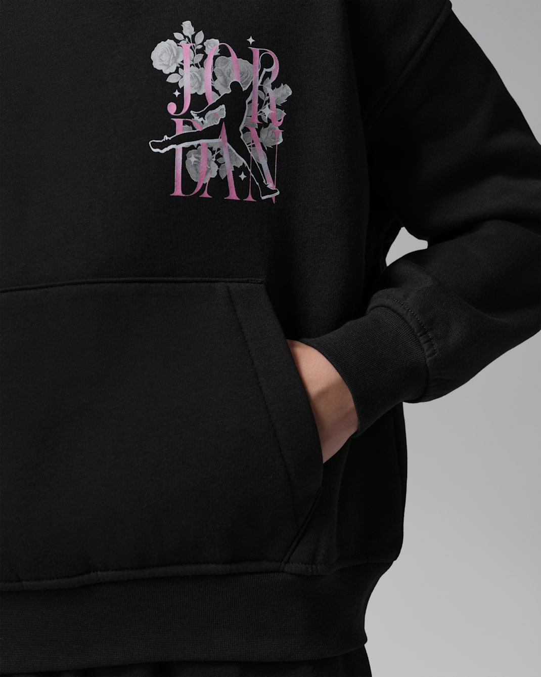 Jordan Big Kids' Jumpman Floral Stack Hoodie