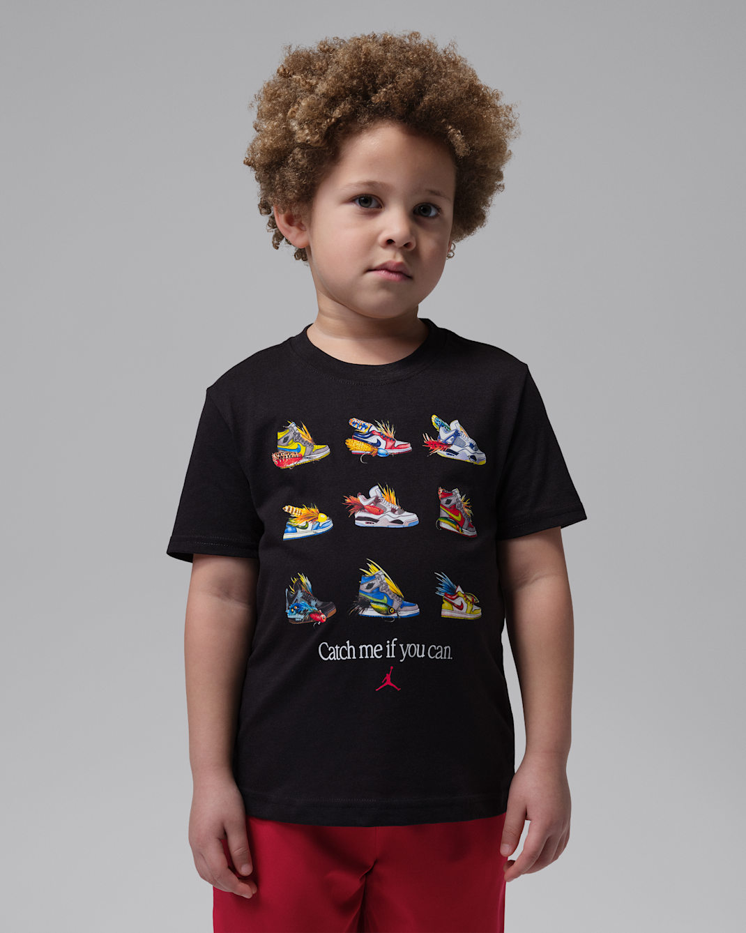 Jordan Little Kids' Fishing Lures T-Shirt - Black