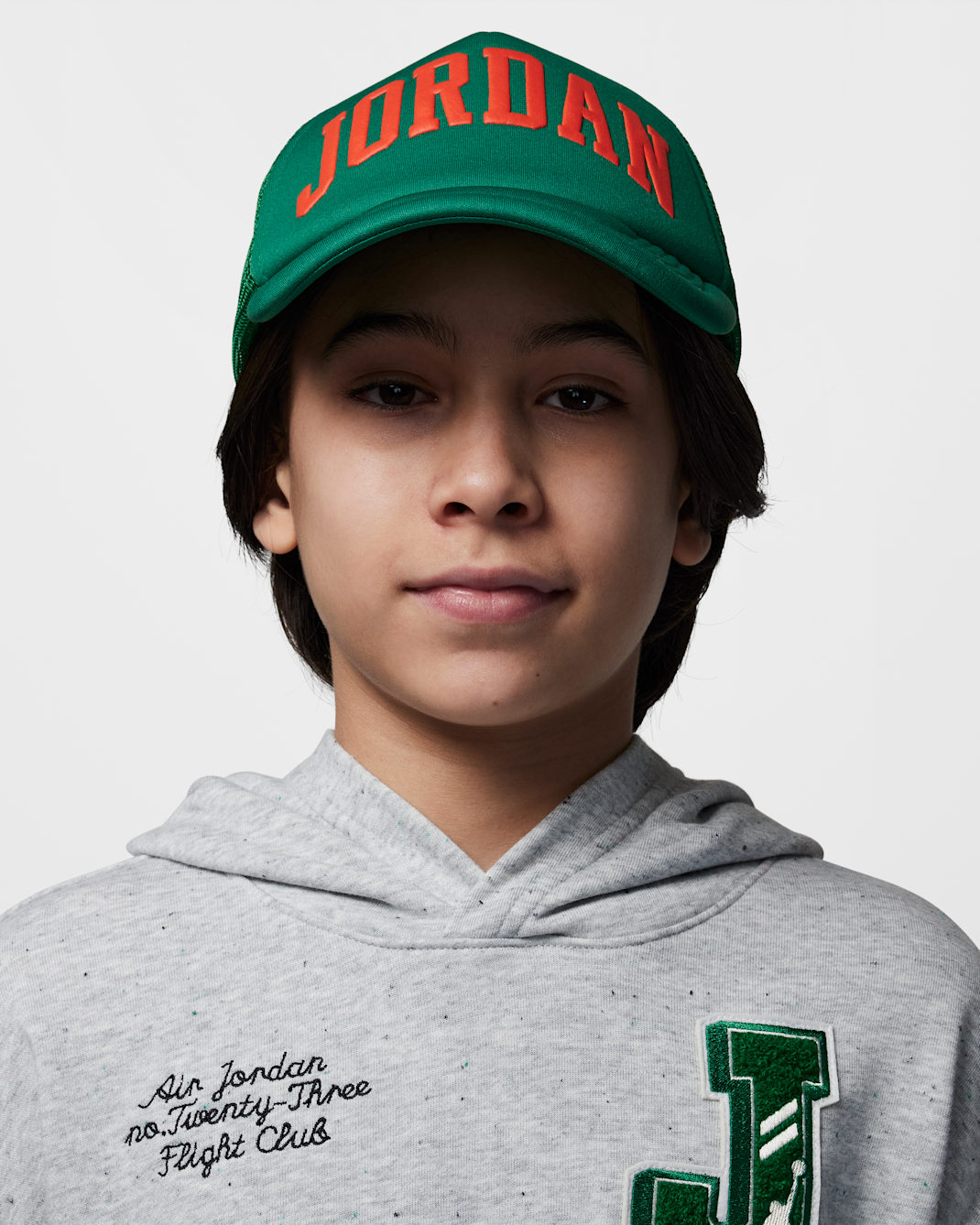 Jordan Big Kids' Foam Trucker Hat - Pine Green