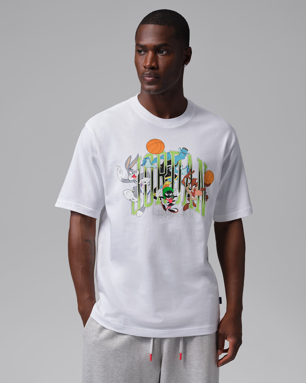 Jordan Brooklyn Men's Graphic T-Shirt - White/Black