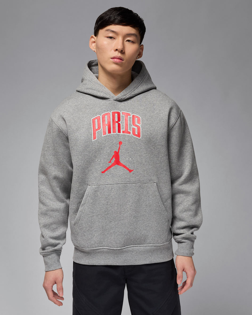 Jordan Men's Paris Fleece Pullover Hoodie - Carbon Heather
