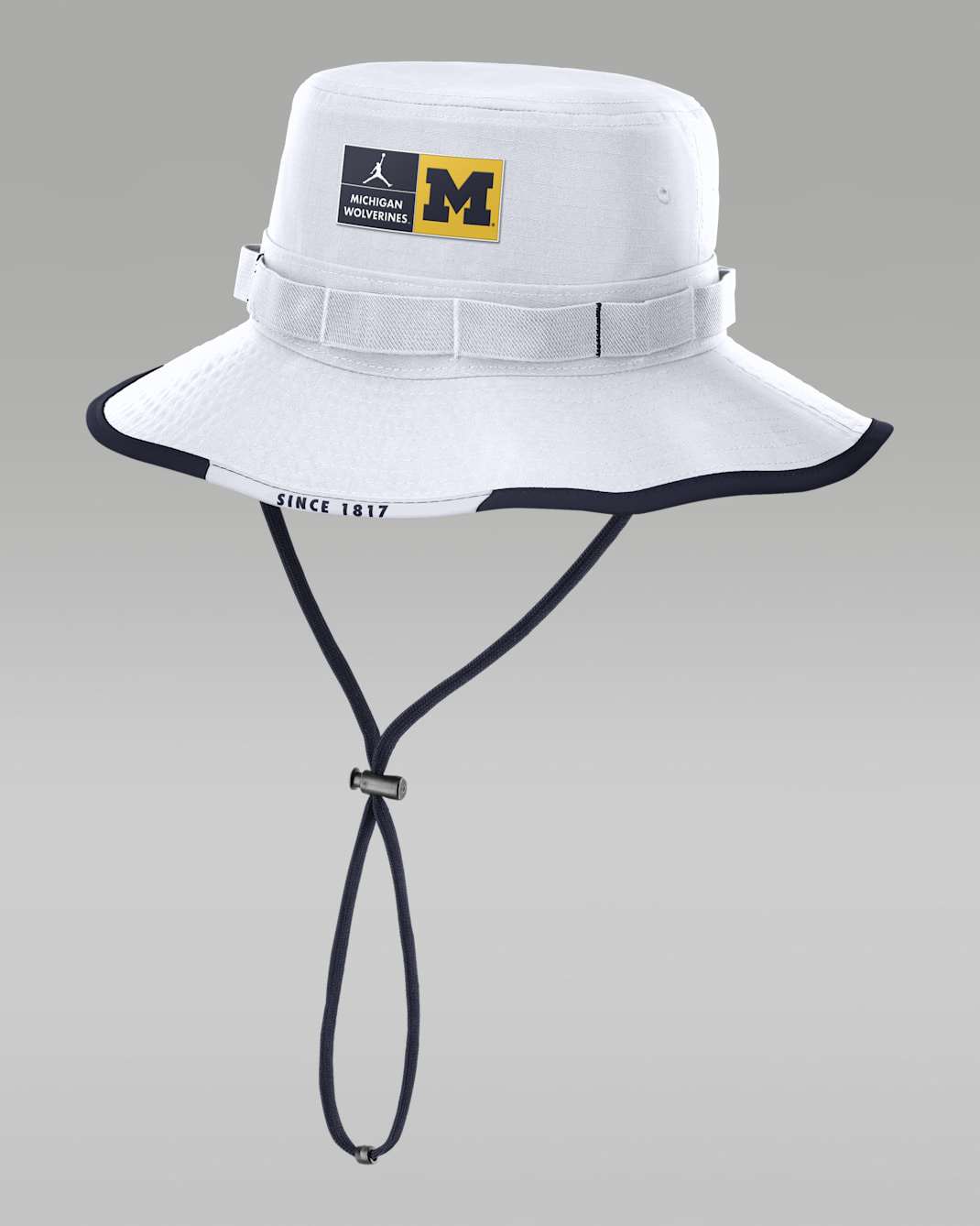Michigan Apex Boonie Men's Jordan Brand Dri-FIT College Bucket Hat - White