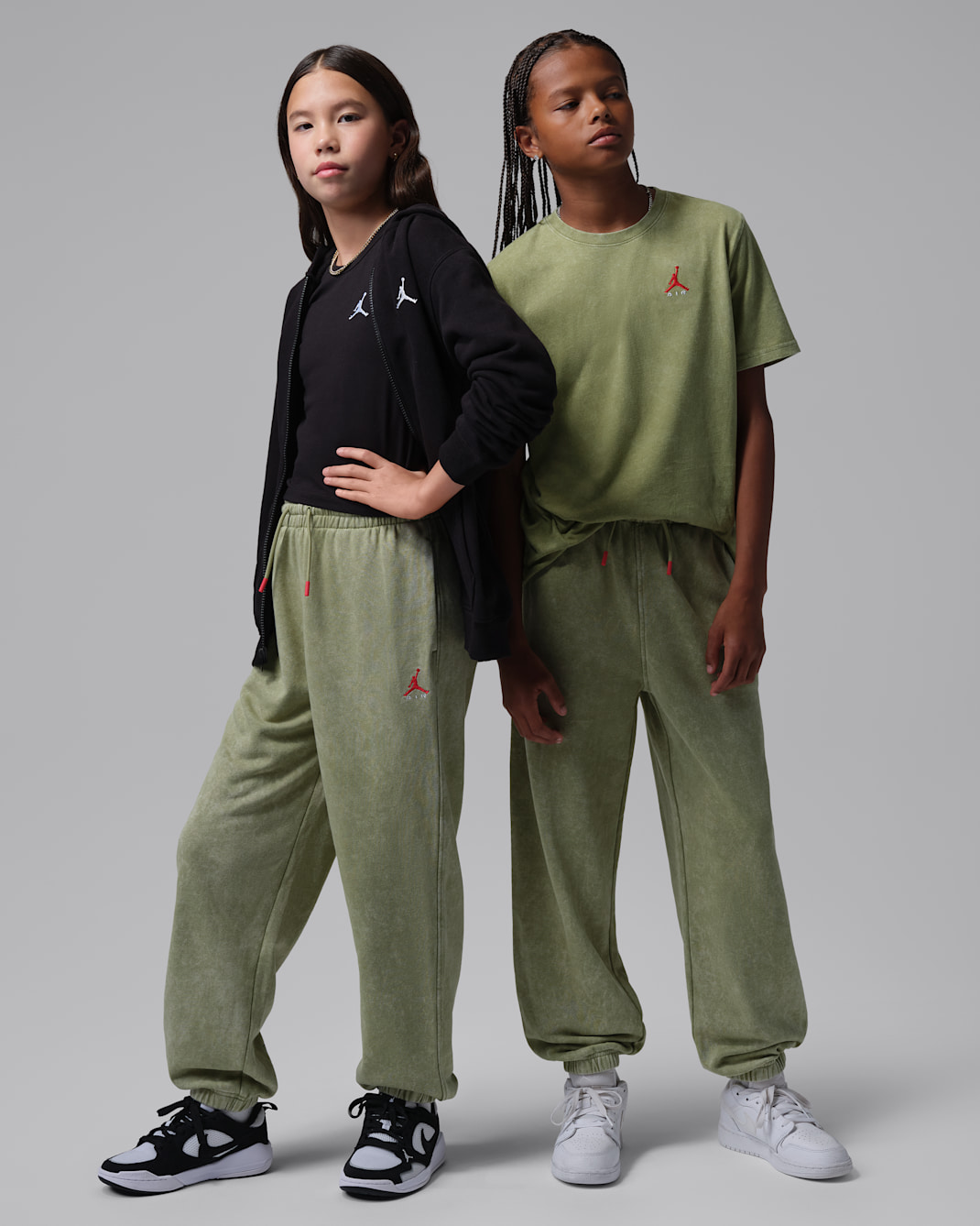 Jordan Big Kids' Acid Wash French Terry Pants