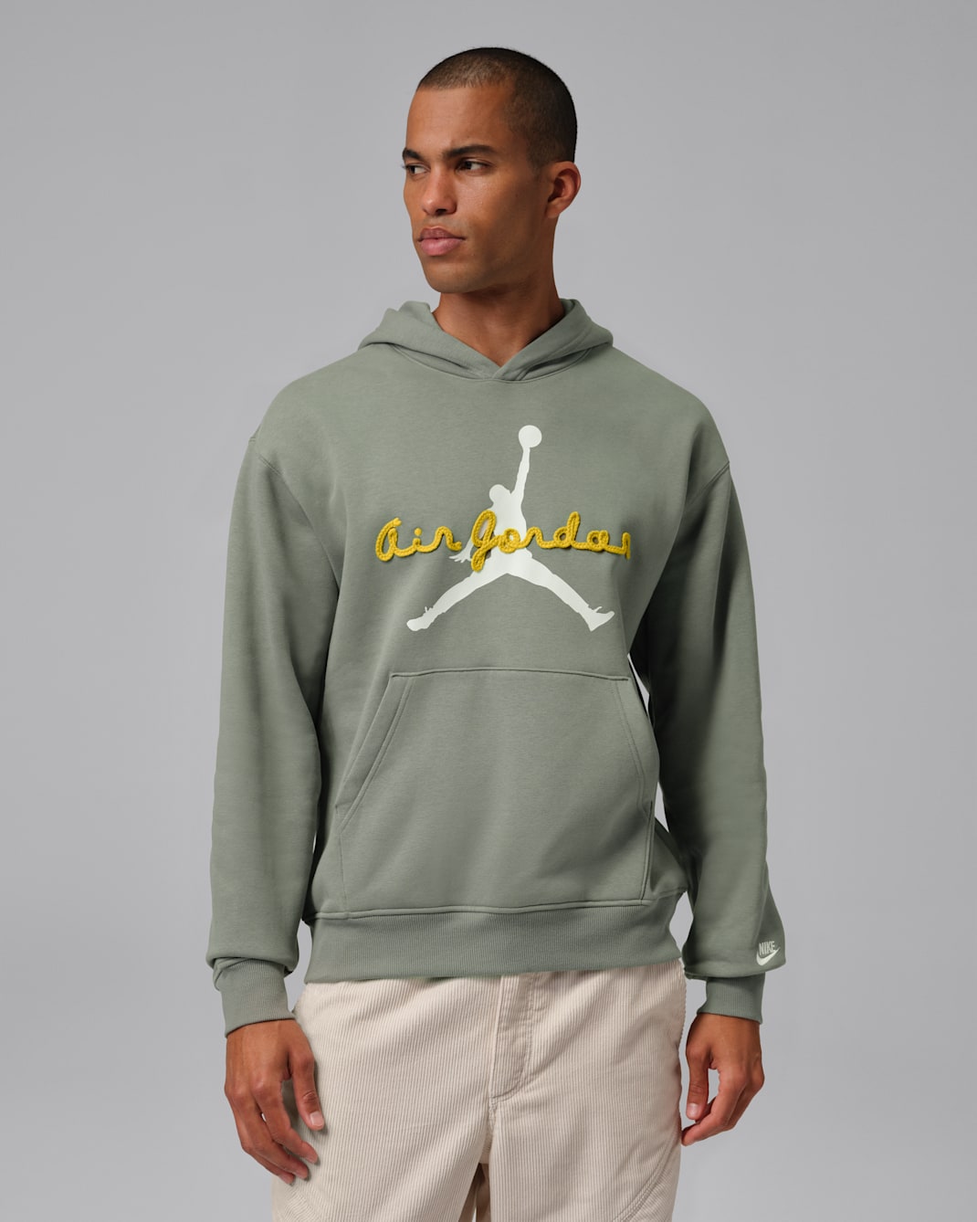 Jordan Brooklyn Fleece Men's Pullover Hoodie - Vintage Lichen/Sail