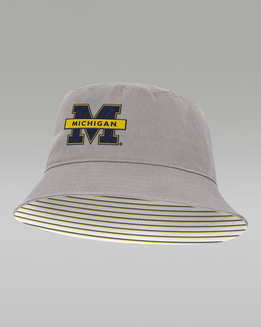 Michigan Primetime Apex Men's Jordan Brand College Bucket Hat - Grey