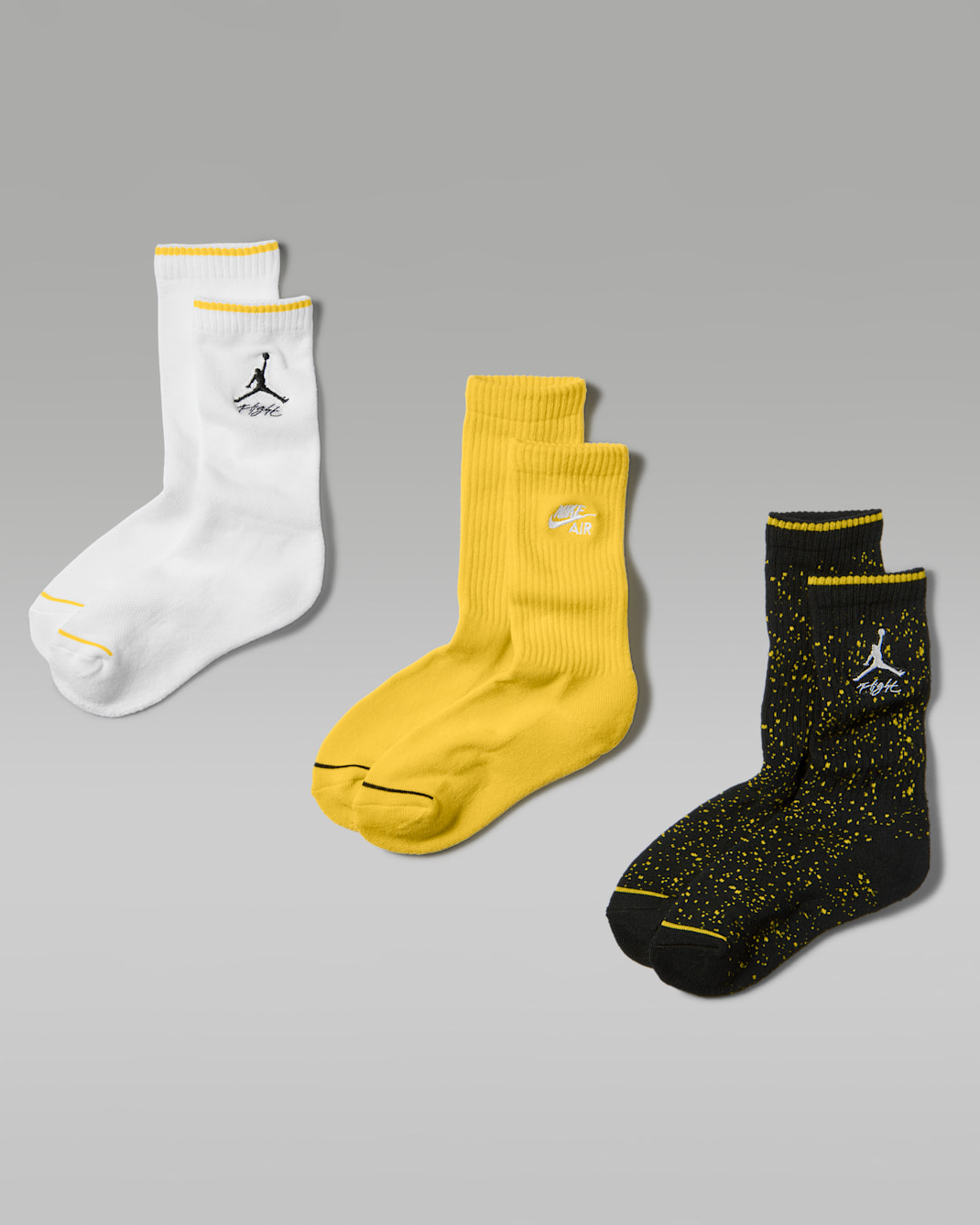 Calcetas AJ4 para niños (3 pares) Jordan - Amarillo tour