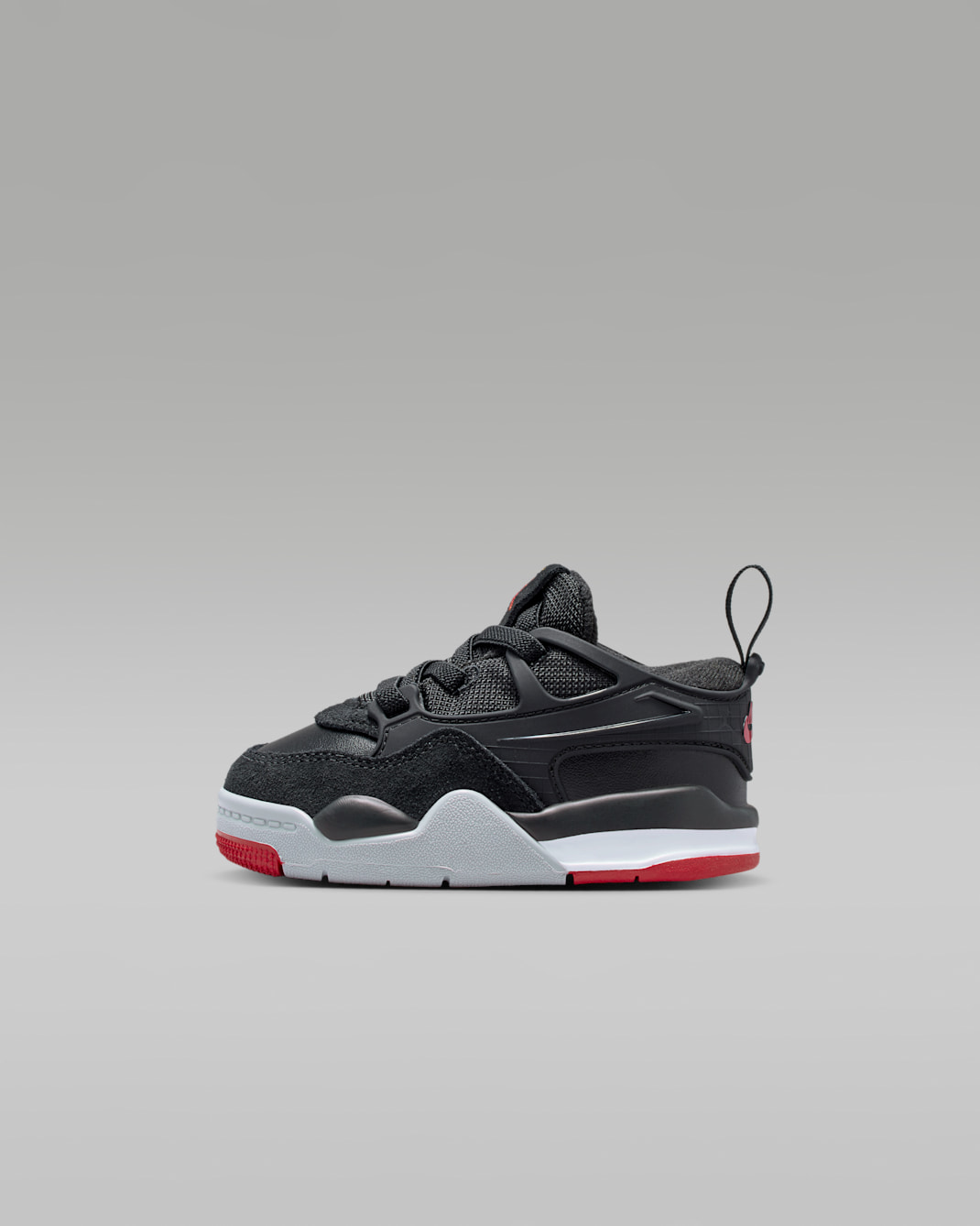 Jordan 4 RM Baby/Toddler Shoes - Black/Wolf Grey/White/Varsity Red