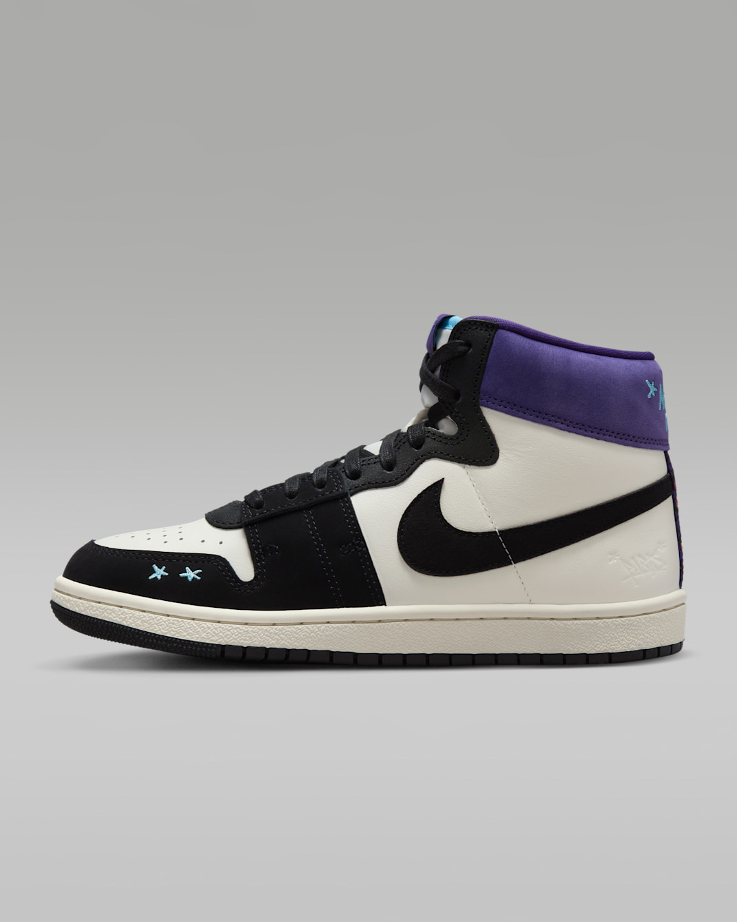 Jordan Air Ship PE SP Women's Shoes - Sail/Black/Court Purple/Blue Chill